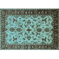thumbnail image 1 of Ahgly Company Indoor Rectangle Oriental Light Blue Industrial Area Rugs, 4' x 6', 1 of 4