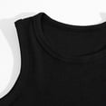 thumbnail image 4 of Sgkm Girls Shirts Sleeveless Simple Color Dance Tank Top Girls Athletic Shirts Activewear Black 5-6 Years, 4 of 4