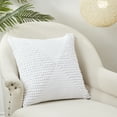 thumbnail image 3 of Saro Lifestyle Textured Woven Diamond Throw Pillow Cover, 3 of 3