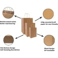 thumbnail image 3 of 90-Pack Brown Kraft Paper Bags with Handles Bulk, Assorted Sizes Gift Bags，Grocery，Retail，Party，Birthday，Shopping，Business，Goody，CraftMerchandise Take Out Sacks, 3 of 4