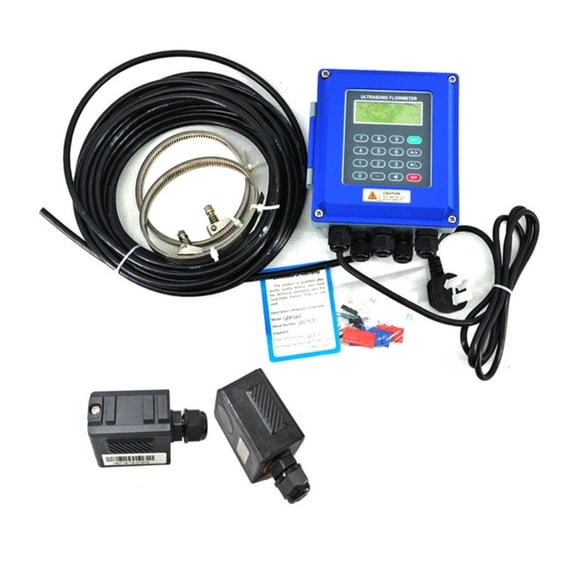 TUF-2000B Ultrasonic Flow Meter DN50mm-DN700mm Wall Mounted Type Ultrasonic Liquid Flowmeter IP67 Protection TM-1 Transducer ,Stable Performance