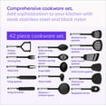 thumbnail image 3 of Klee Deluxe 42-Piece Heat-Resistant Stainless Steel and Nylon Kitchen Utensil Set, (Black), 3 of 6