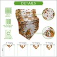 thumbnail image 5 of Fall Orange Pumpkins Table Runner Linen Burlap Table Runner 72 Inches Long Thanksgiving Autumn Gnomes Floral Leaf Dresser Scarves for Kitchen Island Coffee Dining Room Party Holiday Decor 13"x72", 5 of 8