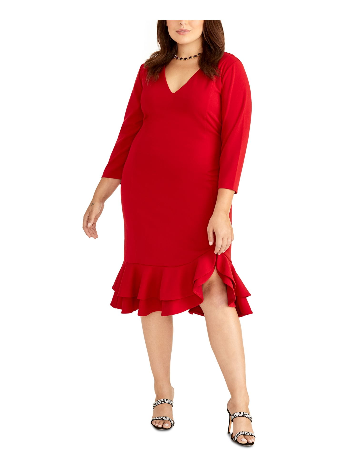 Sleeve Fit + Flare Cocktail Dress 
