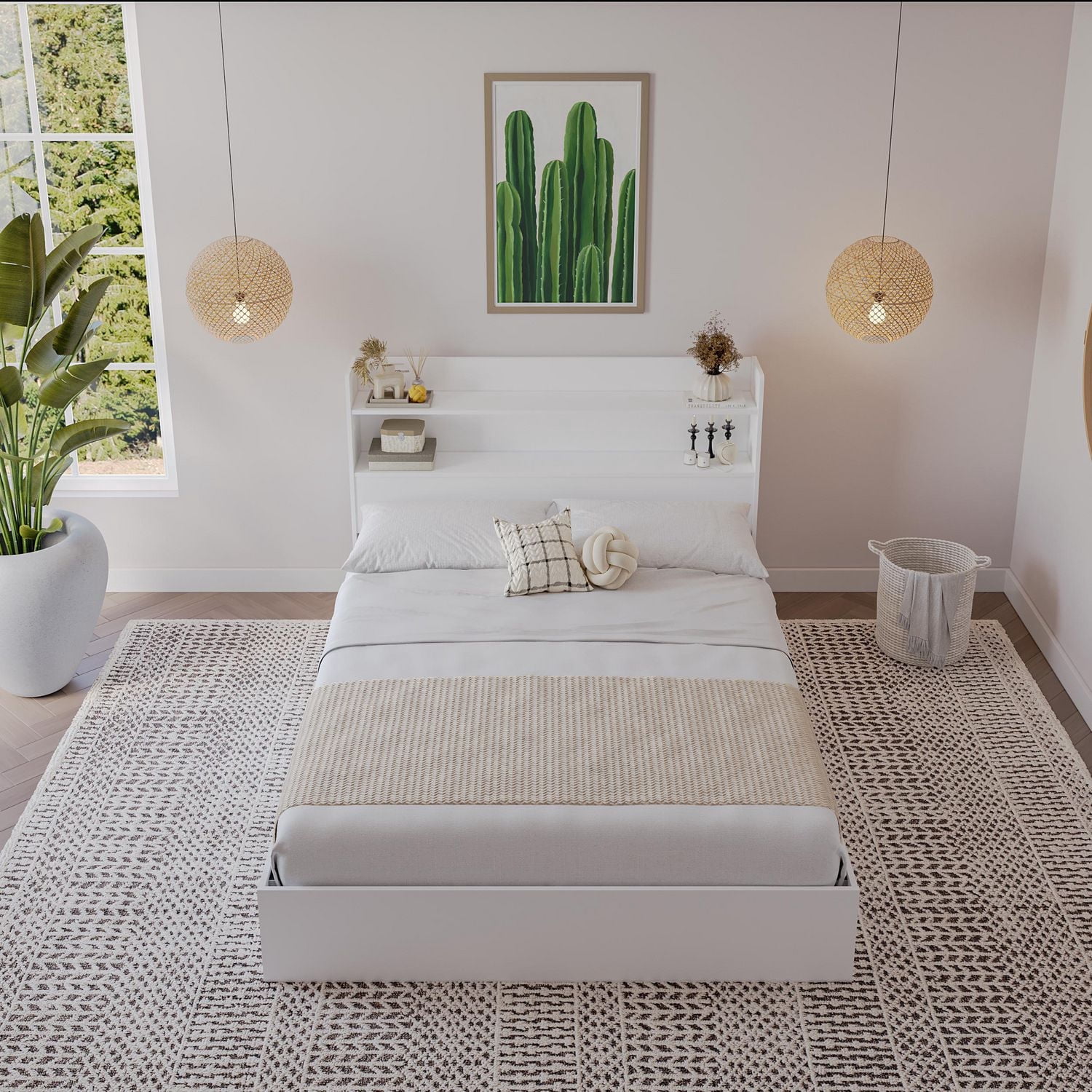Nexera Hunter Platform Bed with Headboard