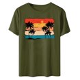 thumbnail image 4 of Sakmal Summer Tops for Women 2024 Short Sleeve Crew Neck Graphic T-Shirts T Shirts for Women, 4 of 4