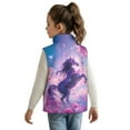 thumbnail image 3 of Pzuqiu Horse Kids Sleeveless Vests Versatile Zipper Winter Sleeveless Jacket with Pockets Soft Comfortable Fall Outfits Fashion Clothing Personalized Casual Clothes for Girls, 3 of 7