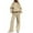Khaki, variant on Oksale Full Zip Sweatsuits Set for Women 2 PC Set Thicken Fleece Sweatshirts Sets with Pockets Cozy Long Sweatpants Active Jogger Loungewear 2025 Khaki M