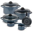 thumbnail image 1 of Batería de Cocina Ekco 9 piezas  Acero esmaltado Gris con Brillo Perdurable, 1 of 4