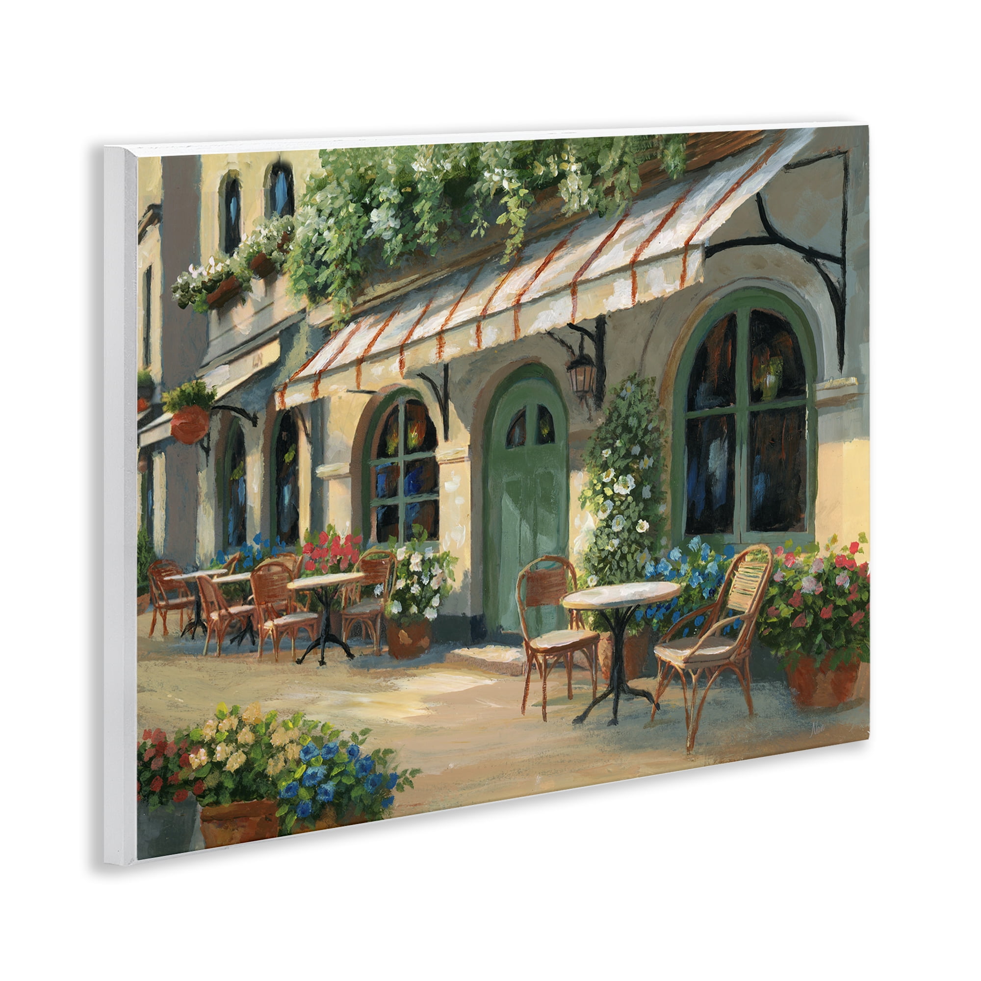 Stupell Industries Cozy Cafe Sunlit Patio Wall Plaque Art, design by Nan