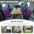 thumbnail image 5 of FOR U DESIGNS Bat Purple Print RV Dinette Cushion Covers 3 Pieces Scratch-resistant Camper Seat Covers with Pillowcase, Dinette Booth RV Couch Cover Loveseat Sofa Chair Cover, 5 of 8