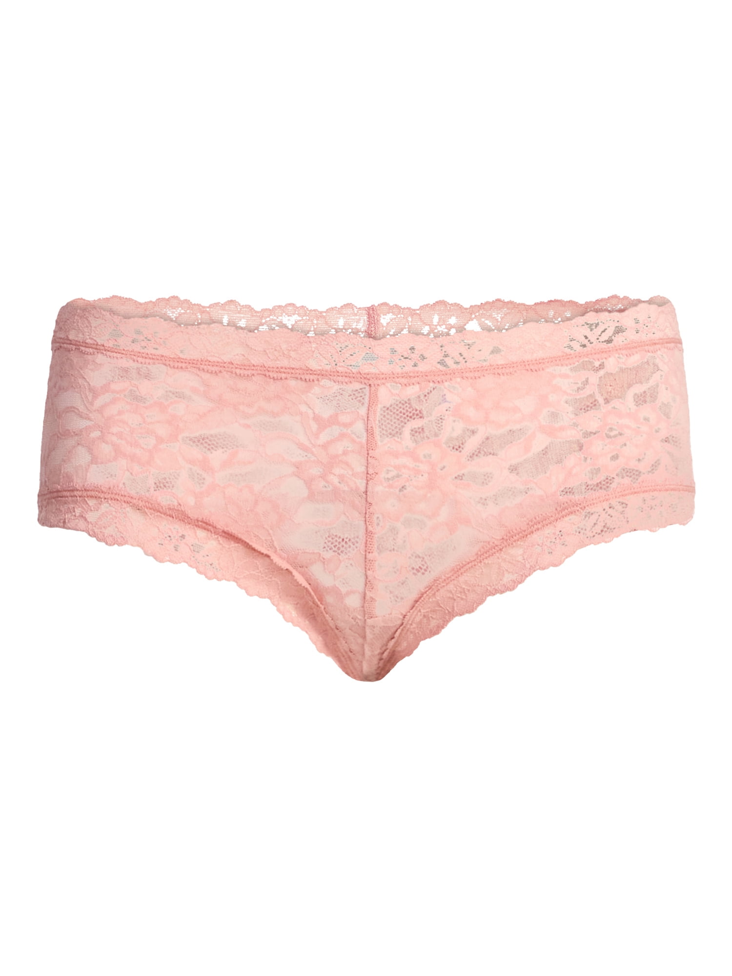 Joyspun Women's Lace High Cut Bikini Panties, 3-Pack, Sizes XS-3XL