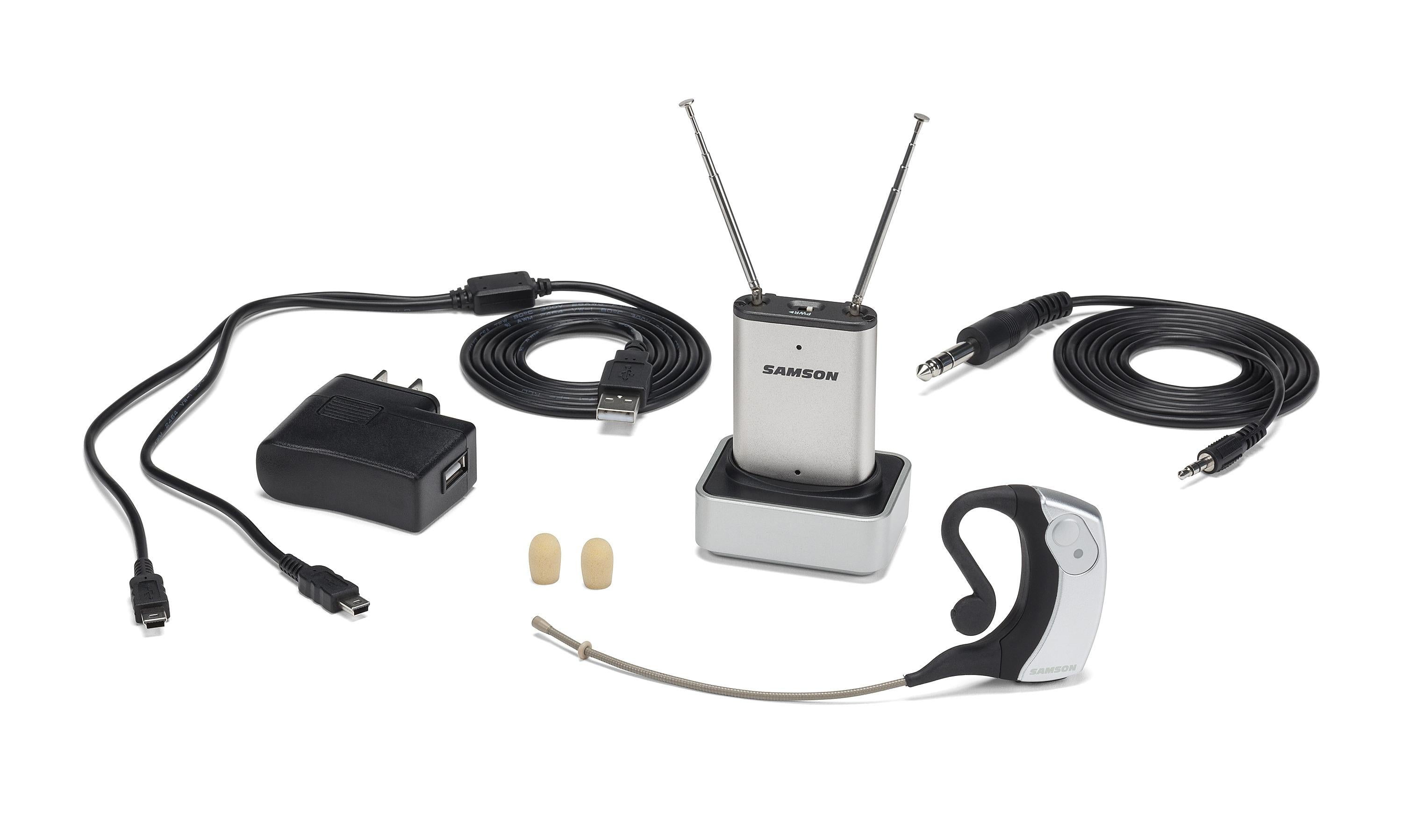 Samson AirLine Micro Wireless Earset Fitness Microphone 4 Yoga/Spin/Pilates-K2