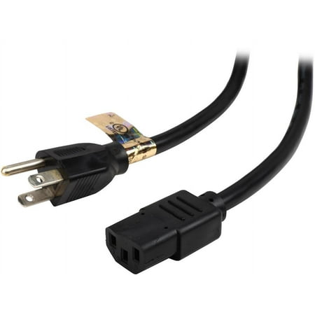 UPC: 0037332182548 | Tripp Lite Model P007-012 12 ft. Heavy-Duty Computer Power Cord 14AWG 15A (NEMA 5-15P to IEC-320-C13)