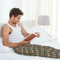 thumbnail image 5 of Naloa Doodle Food Pajama Pants Men, PJ Bottoms, Sleep & Lounge Pants-Large, 5 of 6