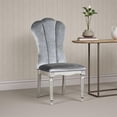 thumbnail image 6 of Hixe Side Dining Chair Set of 2-Silver Wood-Gray Fabric Cushioned Seats, 6 of 6