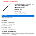 thumbnail image 2 of Rear Shock Absorber - Compatible with 2015 - 2019 Audi A3 Quattro 2016 2017 2018, 2 of 2