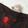 thumbnail image 2 of Pofeuu Red Spider On The Web Print Puppy Blanket,Dog Blankets,Pet Blanket Cozy Cat Blankets for Indoor Cats, Fuzzy Pet Blanket for Kitten Doggy Dog Blankets-Medium, 2 of 8