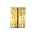 thumbnail image 1 of 6 Pcs of 1-3/4" x 1-1/4" Brass Hinges 1-3/4" long x 1-1/4" open width, 1 of 1