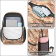 thumbnail image 3 of 17 Inch Lightweight Backpack,PVC Waterproof Oxford Fabric, Ergonomically Designed, with Large Capacity, Camouflage Print, 3 of 5