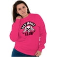thumbnail image 4 of Bad Moms Club Funny Mothers Day Skull Women Crewneck Sweatshirt Brisco Brands L, 4 of 6
