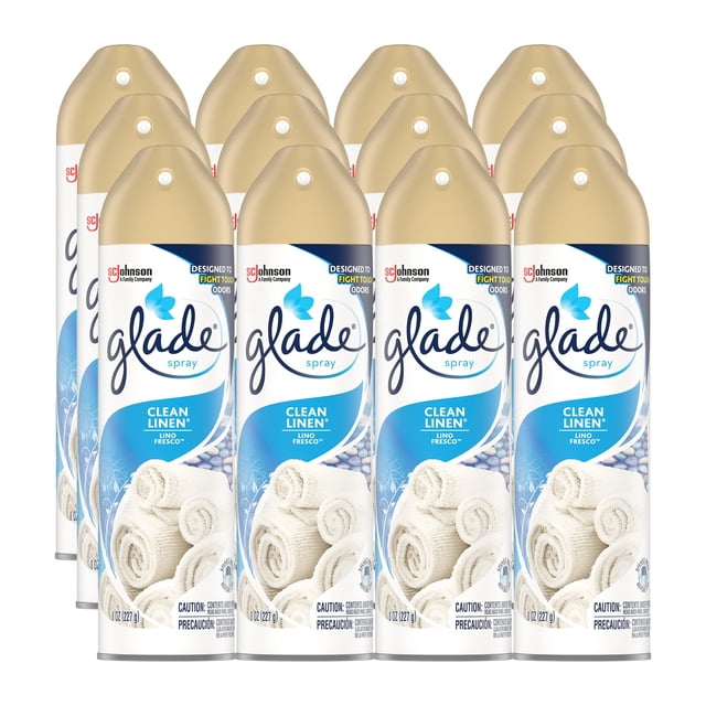 Ambientador Glade Clean Linen 227 ml Paquete de 12