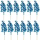 thumbnail image 1 of Tallos de bayas con purpurina, 12 piezas de selecciones de bayas de Navidad, ramas de tallo de bayas de frutas artificiales, guirnaldas de árbol de Navidad, decoraciones para fiestas navideñas(azul) Sincero Electrónica, 1 of 5