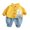 Yellow, variant on Entyinea Toddler Baby Boy Fall Winter Clothes Long Sleeve Tops Pants Set Fall Winter Outfits Set Pink 110