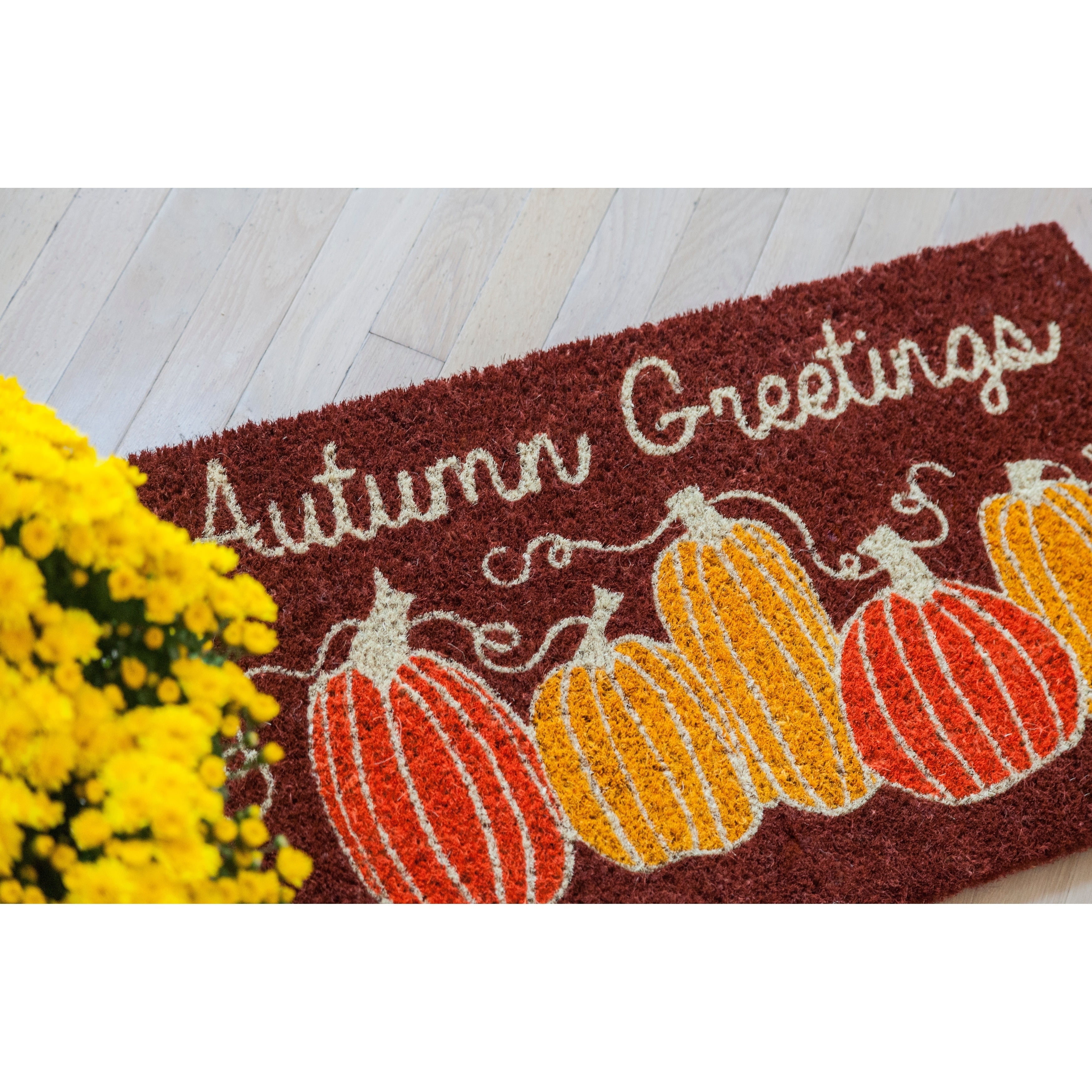 Entryways Autumn Greetings Outdoor Doormat
