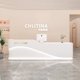 thumbnail image 5 of Lectern Reception Desks Shop Vanity Coffee Counter Cashier Study Podium Reception Desks Front Escritorio Oficina Bar Furniture My Lux Decor Round, 5 of 7