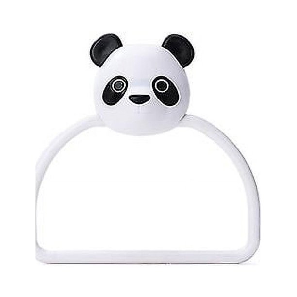 Soporte de anillo de animales, anillos para cabeza de mano, adhesivo de cocina para perro, baño de dibujos animados, adhesivo giratorio para toallero para el hogar (2 uds)