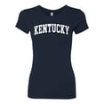 thumbnail image 2 of Wild Bobby State of Kentucky College Style Women Slim Fit Junior Tee, 2 of 6
