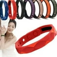 thumbnail image 2 of HOOUN Anti Allergic Silicone Exercise Radiation Resistant Bracelet Wristband Gift +-style 10, 2 of 9