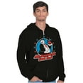 thumbnail image 3 of Vintage Cartoon All American Dad Bod Men Big & Tall Zip Hoodie Brisco Brands 3X, 3 of 5