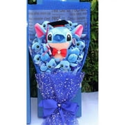 Lilo Stitch Plush Doll Toys Rose Bouquet Gift Box Stitch Soft Stuffed Dolls Stich Plush Bouquets for Kids Birthday Gifts 3