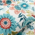 thumbnail image 5 of Lush Decor Cottage Core Ariana Flower Reversible Oversized Quilt Blue/Dusty Pink 3Pc Set Full/Queen, 5 of 11