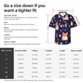 thumbnail image 6 of Lsque Corgi Lying With Moons And Stars pattern Hawaiian Shirt for Men, Unisex Summer Beach Casual Short Sleeve Button Down Shirts-Large, 6 of 9