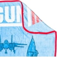 thumbnail image 3 of Silver Buffalo Top Gun: Maverick Plane Schematic 45" x 60" Fleece Throw, Soft and Cozy Blanket, 185 GSM, 3 of 6