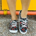 thumbnail image 3 of Dakaela Espadrilles en Toile d'Halloween pour Femmes 2025 à Tige Basse pour la Course et la Marche, à Lacets, à Enfiler, Ballerines Mocassins, 3 of 7
