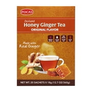 Pocas Honey Ginger Tea, Original, 12.7 Ounce, 20 Bags (Pack of 2)