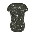 thumbnail image 5 of Fesfesfes T Shirts for Women's V-Neck Fashion Casual Short-Sleeved Spring And Summer Top Going Out Top L(US:8), 5 of 6