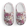 thumbnail image 3 of Kids Slippers Kuromi And My Melody House Slippers Warm Soft Plush Slipper Anti-Slip Winter Fluffy House Shoes for Boys Girls, 3 of 7