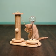 Interactive Scratch Post and Activity Center -- The Ultimate Cat Playground S1501
