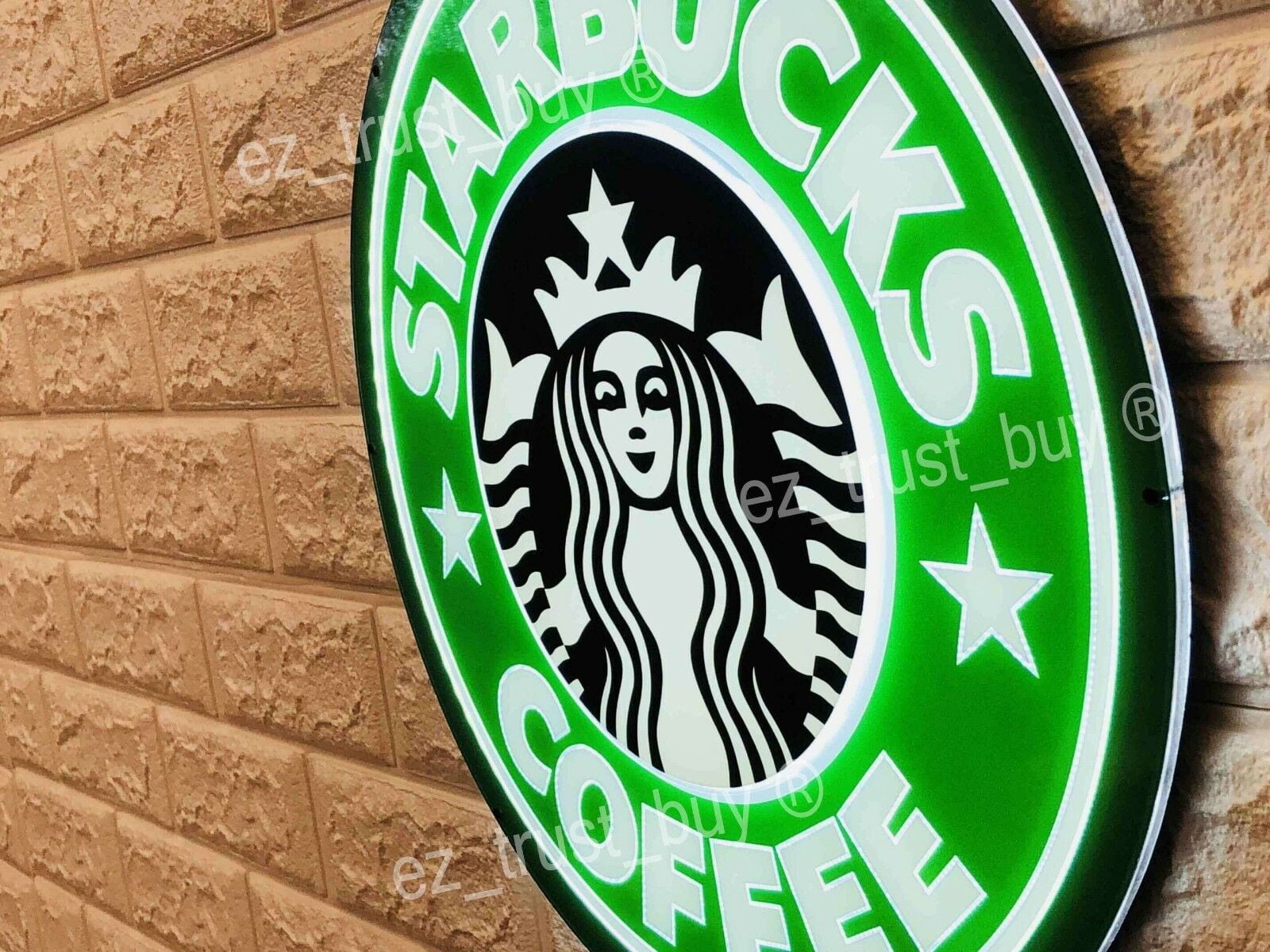 Starbucks Coffee Inspired Wooden Sign - Vintage Style - Etsy