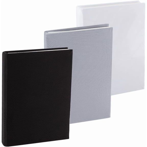 3 Colors Stretchable Book Cover Black White Grayish Purple Washable Reusable Large Nylon Book Sleeve Book Protector Elastic Notebook Wraps for DIY 9 x 11 inch Hardcover Books Textbook Gift