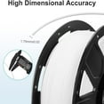 thumbnail image 4 of Creality Ender PLA 3D Printer Filament 1.75mm Overhang Performance Strong Bonding Dimensional Accuracy +/-0.02mm Environmental Material 2.2lbs, White, 4 of 6
