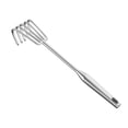 thumbnail image 2 of Colaxi Râteau à Main en Acier Inoxydable Résistant à la Rouille pour Plage, Désherbeur, Outil de Jardin à 5 Dents avec Long Manche, 2 of 8