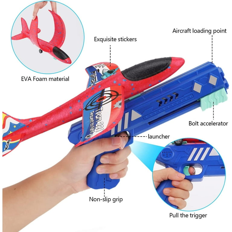 Sirecal Glider Planes Launcher Toy - Boys Toys 3-12 Years Old Foam