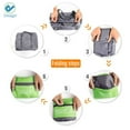 thumbnail image 6 of Deago Large Capacity Waterproof Foldable Lightweight Travel Duffel Bag Storage Bag Carry on Luggage Bag for Men Women (Green), 6 of 9