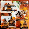 thumbnail image 4 of HANDIED Halloween Table 4 Pcs Halloween Table Decor Witch Wooden Sign Halloween Tray Decor Farmhouse Witch Tabletop Centerpiece Rustic Brew Wooden Block Signs For Home Kitchen Shel, 4 of 5